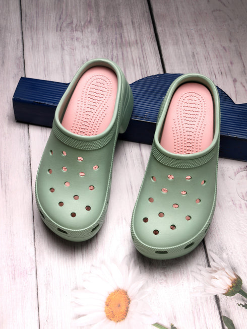 Empress Chic Heeled Clogs for Women