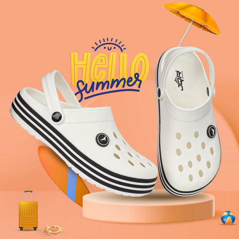 CLOGS-001 Solid Color Comfortable Clogs for Men